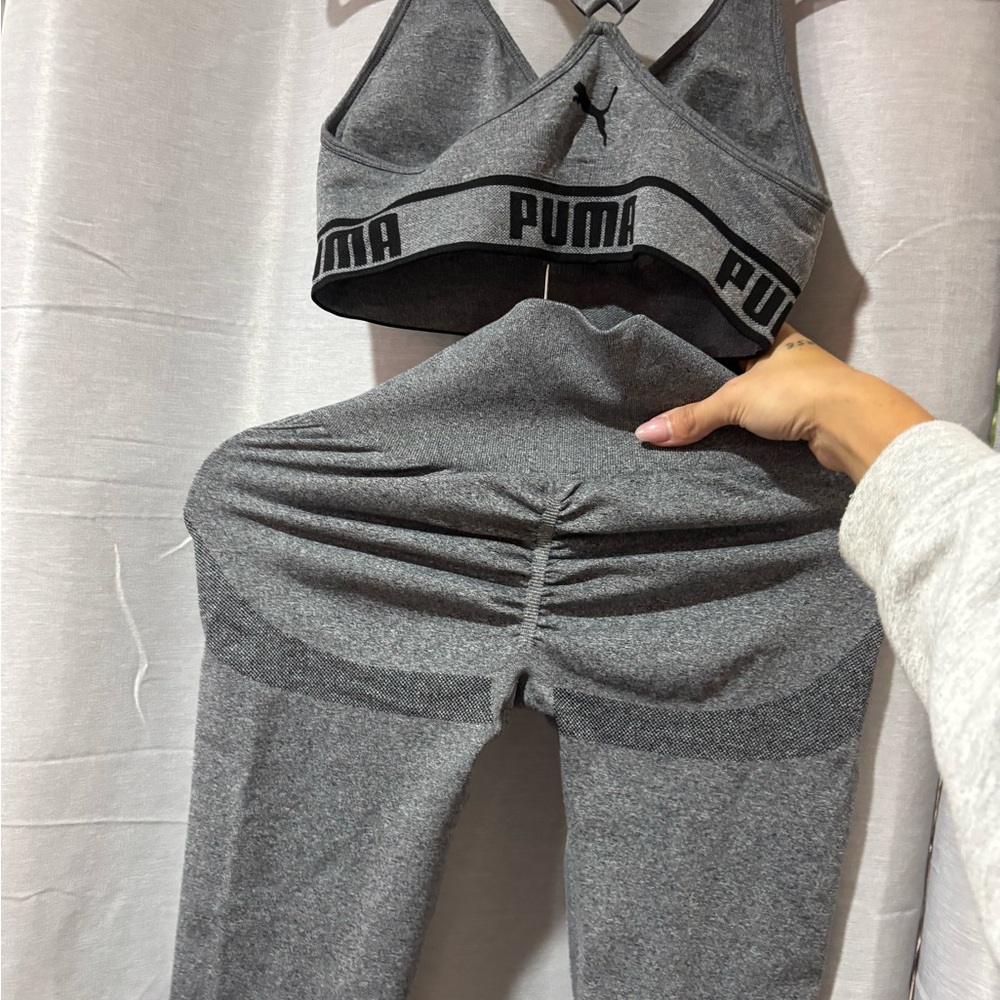 PUMA SPORTS BRA . Includes set . Leggings are not puma .